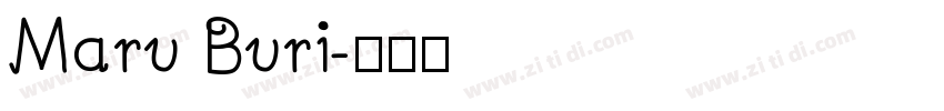 Maru Buri字体转换